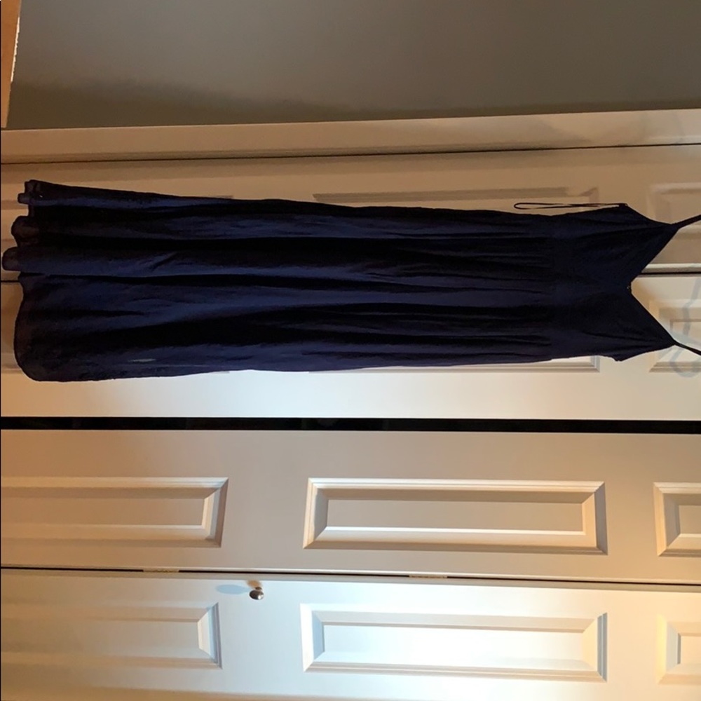 Navy maxi dress